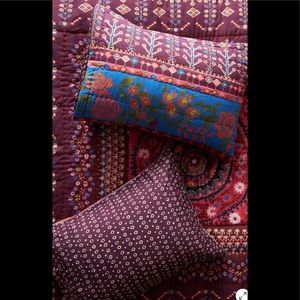 NWT Anthropologie Olive Standard Shams Set of 2